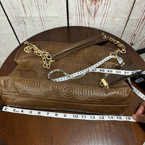 LOUIS VUITTON Limited Edition Chocolate Leather Paris Souple Wish Bag 2008 EUC - Picture 12 of 17